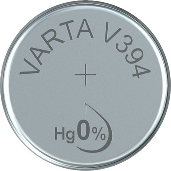 Varta -V394, Battery Body Only Uso, Óxido Silver 1,55V, 58MAH, Silver 3,6MM