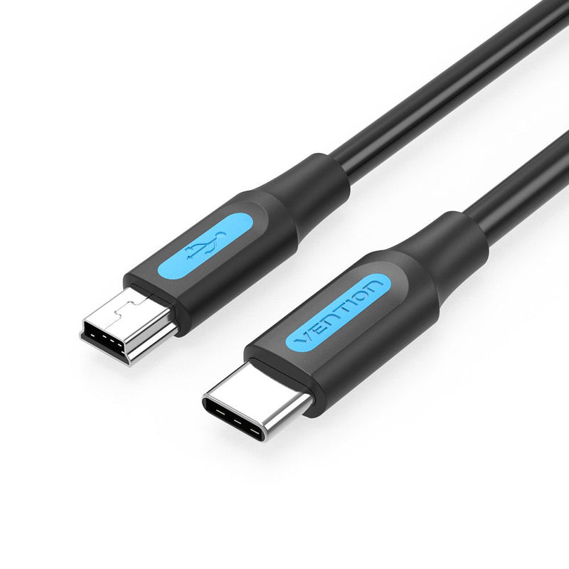 Vention USB Cable 2.0 Type-c Cowbh USB Type-c Male Miniusb Male 2M Black