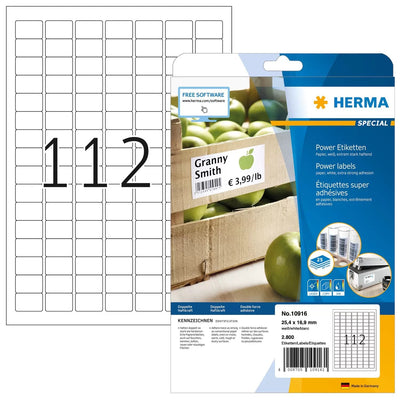 Herma Labels A4 White 25,4X16,9MM Extremadamente Adhesivas 2800 Units — image 1