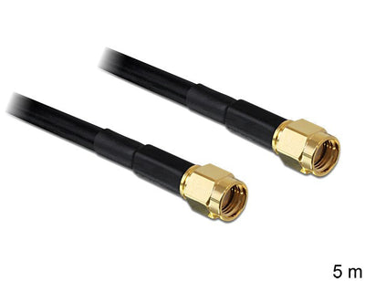 Delock Cable Antenna Rp-sma Male Rp-sma Male LMR195 5M — image 1