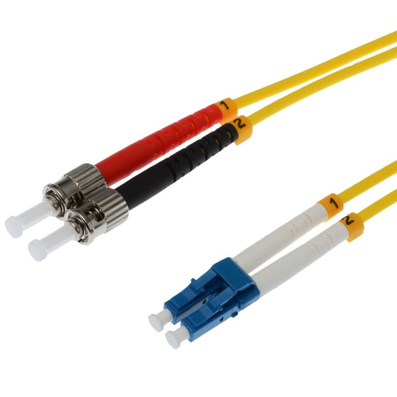 Helos Lwl Network Cable Lc/St Duplex 9/125?M OS2 Yellow 5,0M