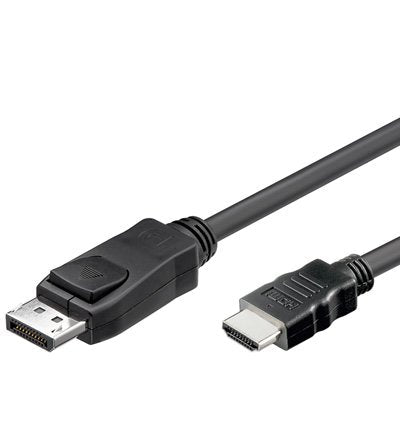 Cable Alcasa Dp-hdmi Adapter Vídeo 2M DisplayPort HDMI Type a Standard Black