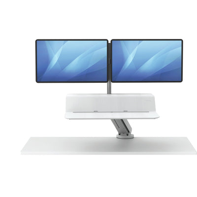 Fellowes Solución Lotus Sentado/de Pie 2 Monitores White — image 1