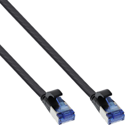 Inline Network Cable Flat , U/FTP, CAT.6A, Tpe Libre Halógenos, Black 10M — image 1