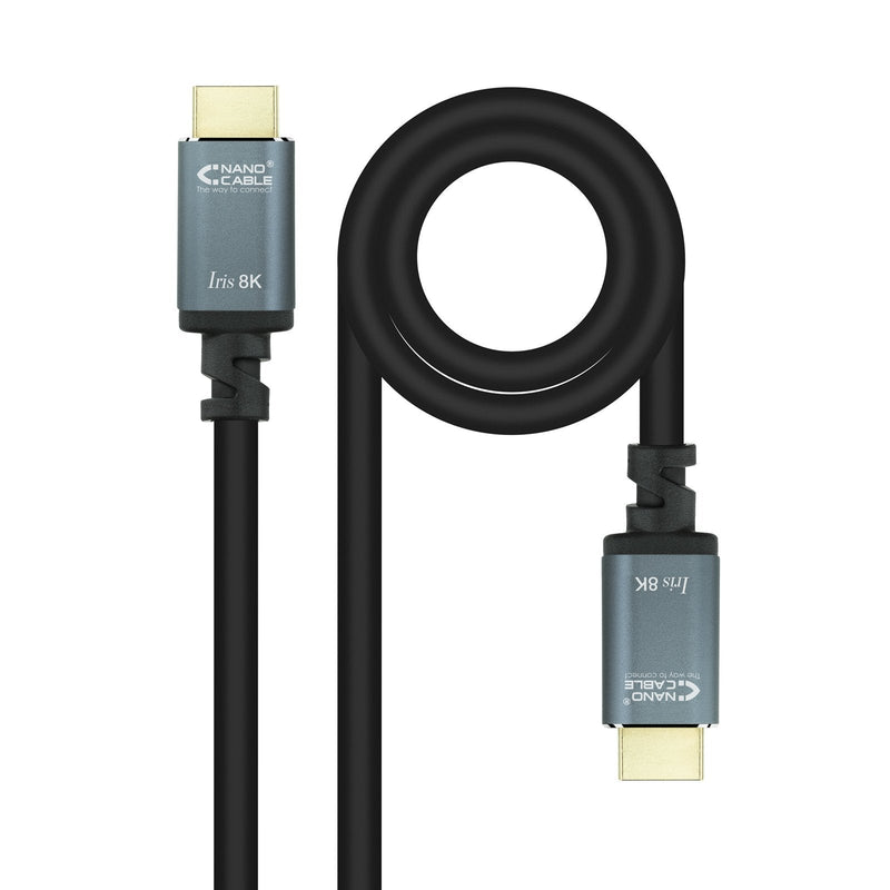 Nanocable HDMI Cable 2.1 Iris 8K a/m-a/M 0.5M - Black