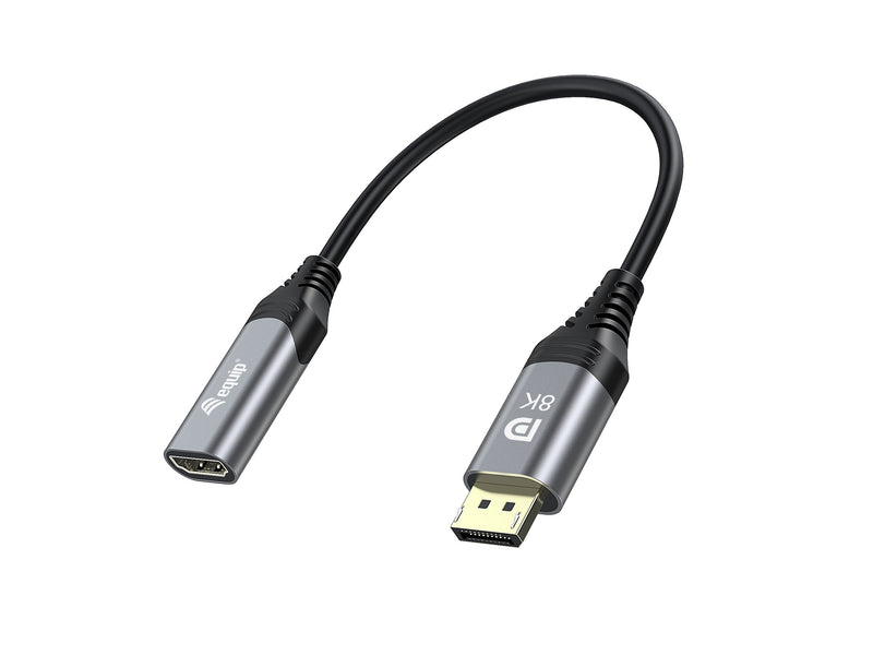 Equip Adapter DisplayPort - HDMI 1.4M H 8K 60HZ Grey 0,15M