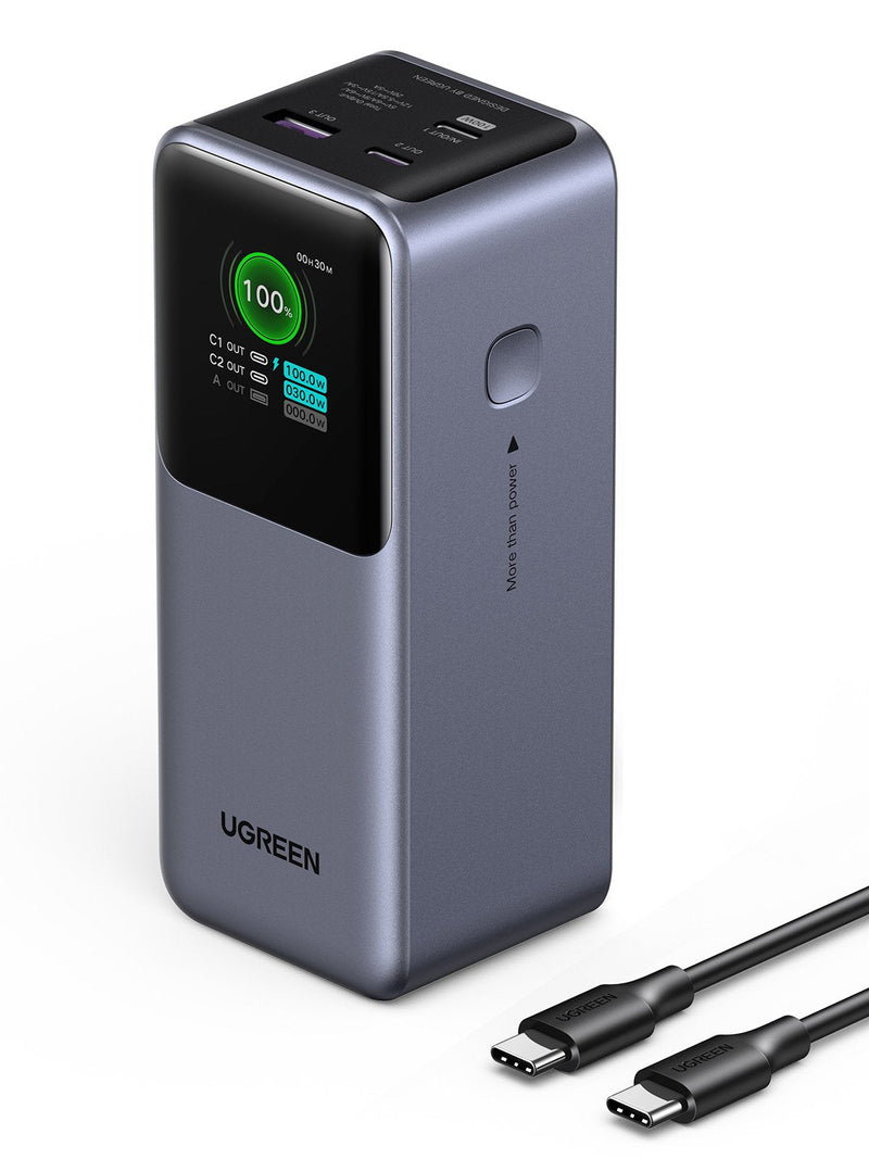 UGREEN Power Bank Nexode 130W - 20000MAH - Charging Fast - Grey