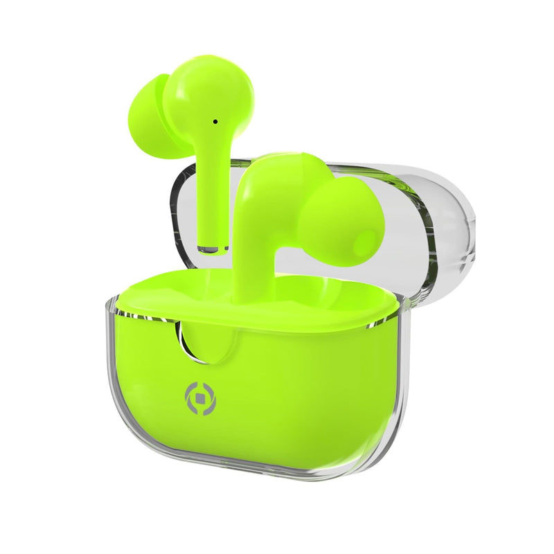 Celly Clear Headphones True Wireless Stereo (tws) USB Type-c Bluetooth Green