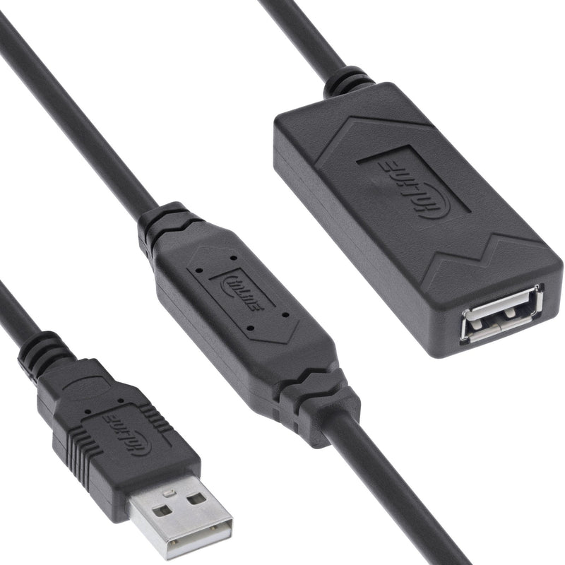 Inline® USB 2.0 Active Extension, USB-A Male/Female, 20M
