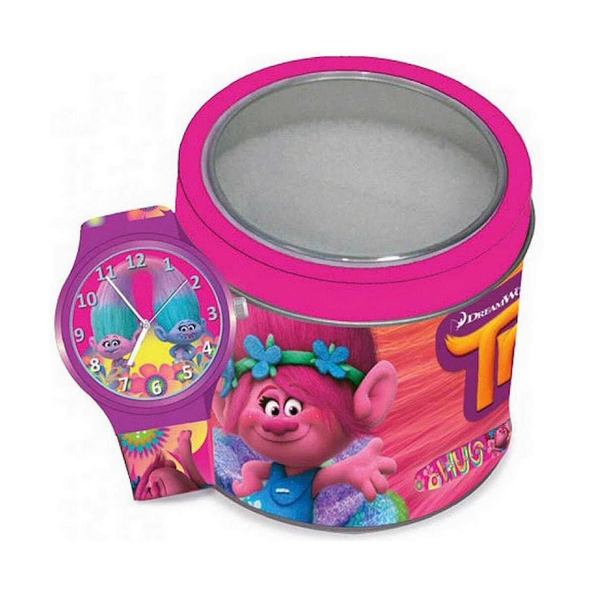 Trolls Infant's Watch Trolls Trolls - Tin Box (Ø 33 Mm)