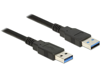 Delock 85059 USB Cable 0,5M 3.2 Gen 1 (3.1 Gen 1) USB a Black — image 1