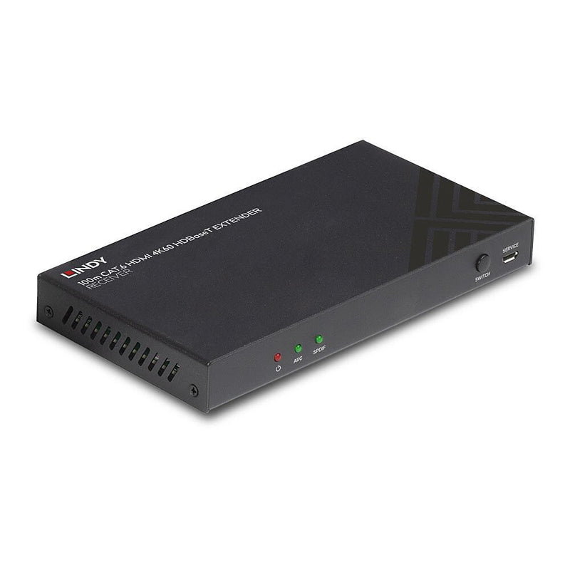 Lindy 100M CAT.6 HDMI 4K60 Hdbaset Extenderreceiverir/RS-232