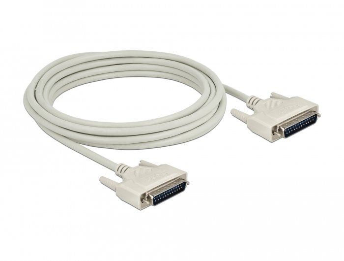 Delock Serielles Cable D-sub 25 Connector Male a Male 5M