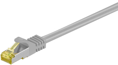 Patch-kabel RJ45 2,0M Grey S/FTP M. CAT.7 Rohkabel, 2x RJ45, Lszh, Cu — image 1