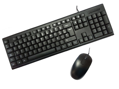 Keyboard Spanish + Mouse USB Pccase Black PCC-KTR-001 — image 1