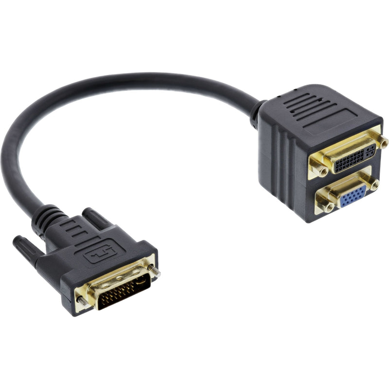 Inline Adapter DVI-i Male a DVI-i Female + S-VGA Female
