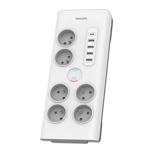 Protector Contra Sobretensiones 6 Sockets AC Fr 40W, 2M — image 1