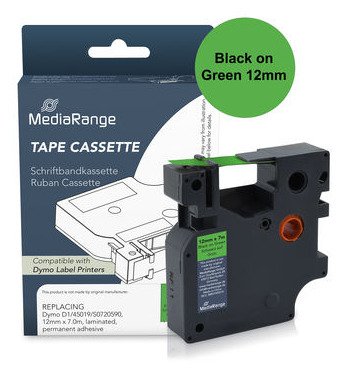 Mediarange Tape Labeller Dymo D1/45019/S0720590 12MMX7M Sw