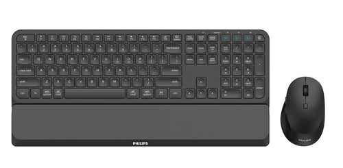 Philips 6000 Series SPT6607B/16 Keyboard Mouse Included Universal RF Wireless + Bluetooth Black — image 1
