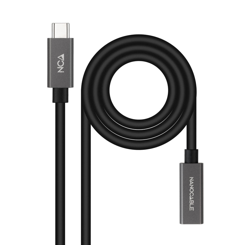 Nanocable USB Cable 3.2 GEN2X2 60W 4K/60HZ USB-C M/H - 0.5M - Black