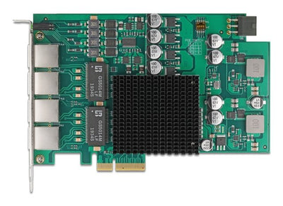 Pci Express X4 Network Card Gigabit LAN 4 X RJ45 With PoE + I350 — image 1