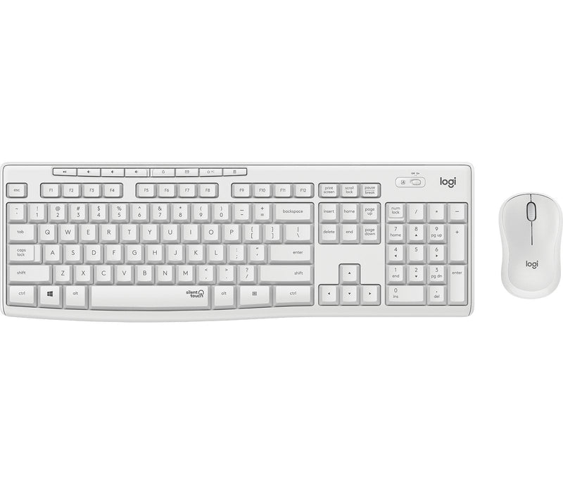 Logitech Keyboard German + Mouse Wireless Combo MK295 (920-009819) Offwhite