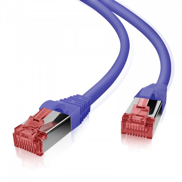 Helos Network Cable S/FTP CAT.6 Lila 15,0M