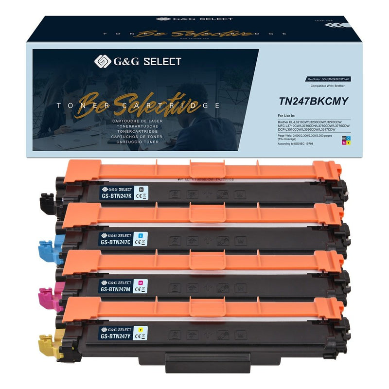G&g Select Toner 4ER Set Brother TN-247CMYK Bk/C/M/ And