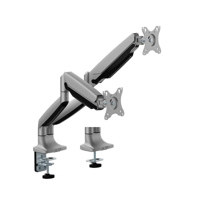 Ewent Stand Desk Monitor EW1528 Up To 35 MAX.15G 2 Arms Silver — image 1