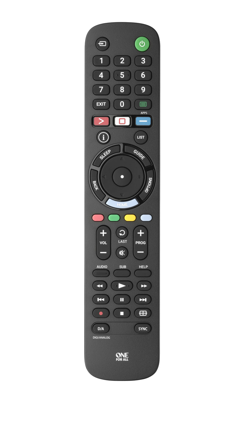 One For All Remote Control Tvs Sony