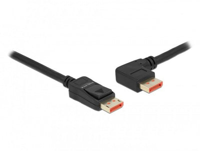 Delock Cable DisplayPort Male Recto a Male 90° Izquierda Angular 8K 60 HZ 3M — image 1