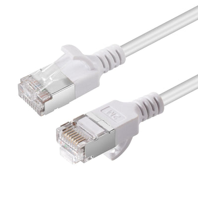 Microconnect V-FTP6A05W-SLIM Network Cable White 5M CAT.6A U/FTP (STP) — image 1
