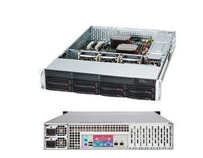 Supermicro Chassis Black 2U SC825TQC SAS3 Lp W/ Redundant PSU 800W Pws