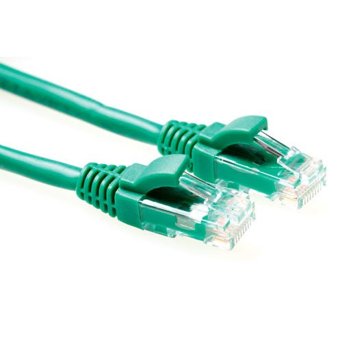 Green 7 Meter U UTP CAT.6 Patch Cable Component Level With RJ45 Connectors