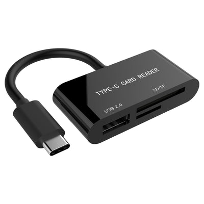 Gembird Reader Card External USB Type-c Smartphones Tablets Black UHB-CR3-02 — image 1