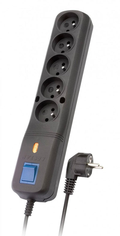 Power Strip With Protection Contra Sobretensiones LF-530WA, 3L Emi/Rfi, 3,0M, Black — image 1