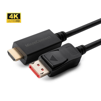 Microconnect MC-DP-HDMI-5004K Adapter Cable Vídeo 5M DisplayPort Black — image 1