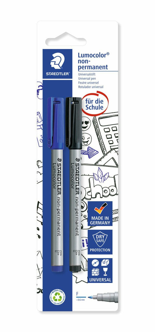 Staedtler Lumocolor 316 Marcador 2 Pieces Black Blue — image 1