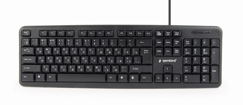 Gembird Keyboard Rumano KB-U-103, USB 1.4M Black