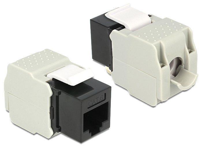 Delock Keystone Module RJ45 Female Lsa CAT.6 UTP Black