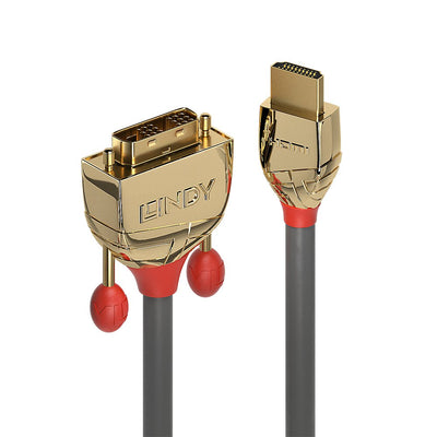 Lindy Gold Line Adapter Cable - HDMI / DVI - 1M — image 1