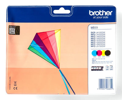 Brother Genuine Ink LC223 Value Bp Ink & Dr Sec Tag — image 1