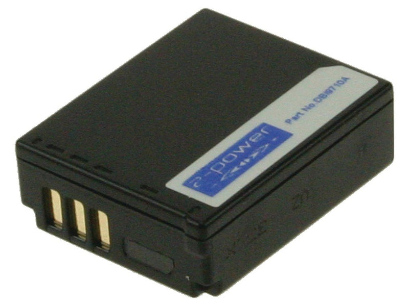 2-POWER Digital Camera Battery 3.7V 1000MAH Panasonic Lumix DMC-TZ1 DBI9710A
