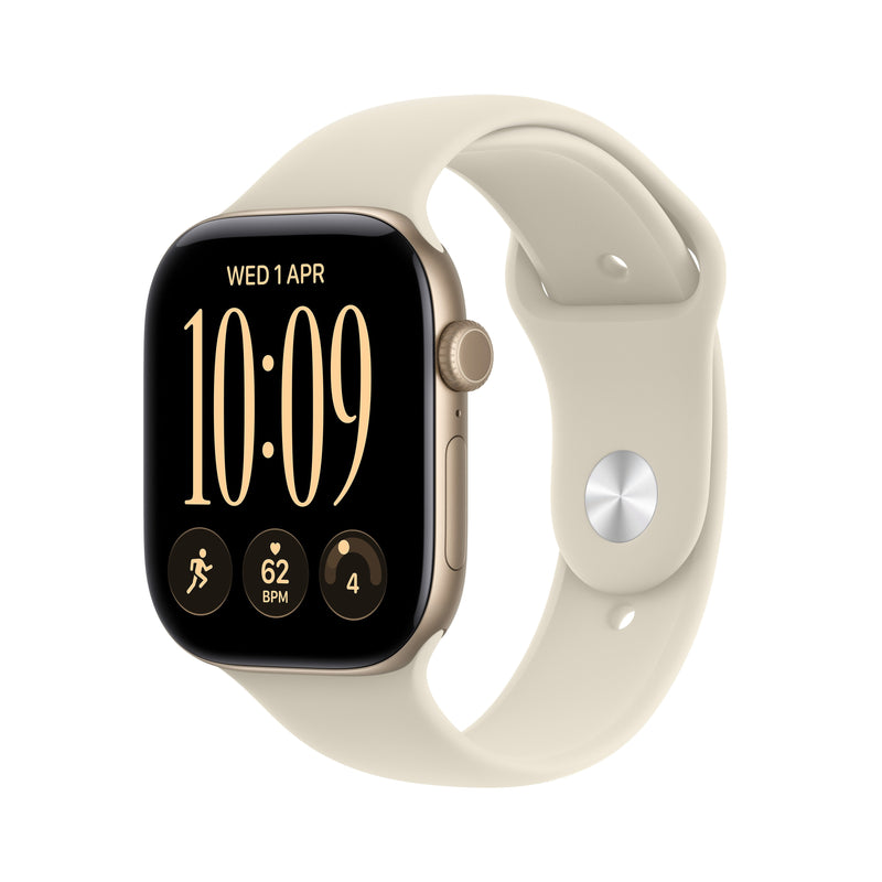 Apple Watch Series 12 Gold Aluminium, 42MM, Strap Deportiva Arena S/M) MJED4ZR/a