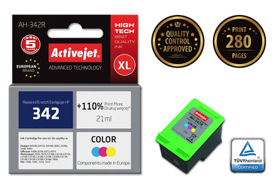 Activejet Ink Ah-342R (reemplazo HP 342 C9361EE - Premium - 21ML - Colour — image 1