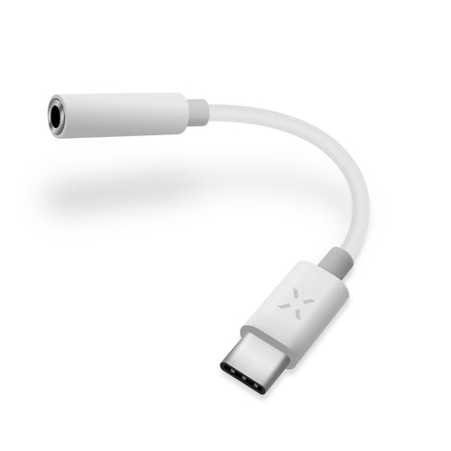 Fixed Link Adapter USB-C/3,5MM Jack, Bialy — image 1