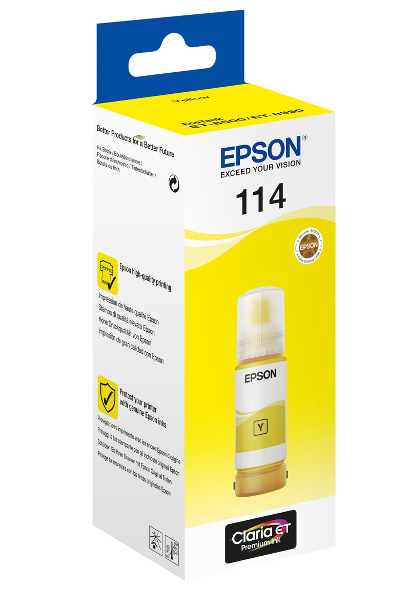 Epson Bottle T114 Yellow 70ML Ecotank ET-8500 / ET-8550
