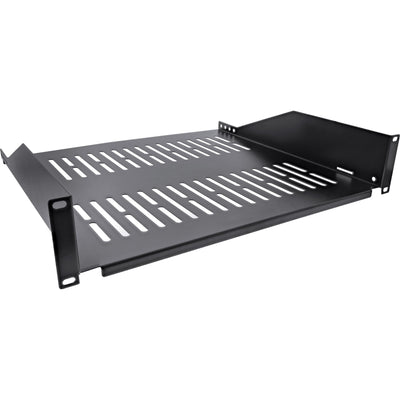Inline Shelf 19, 400MM, 20KG, 2U, Black Ral 9005 — image 1