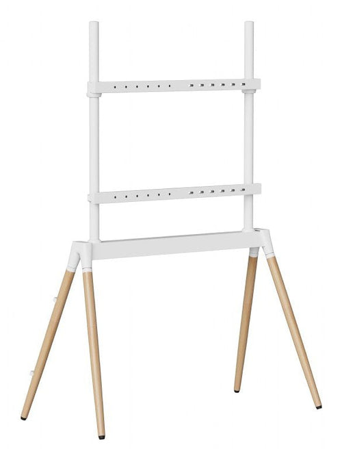 Gembird TVS-86F-01-W Stand TV 2,18M (86) White Wood — image 1