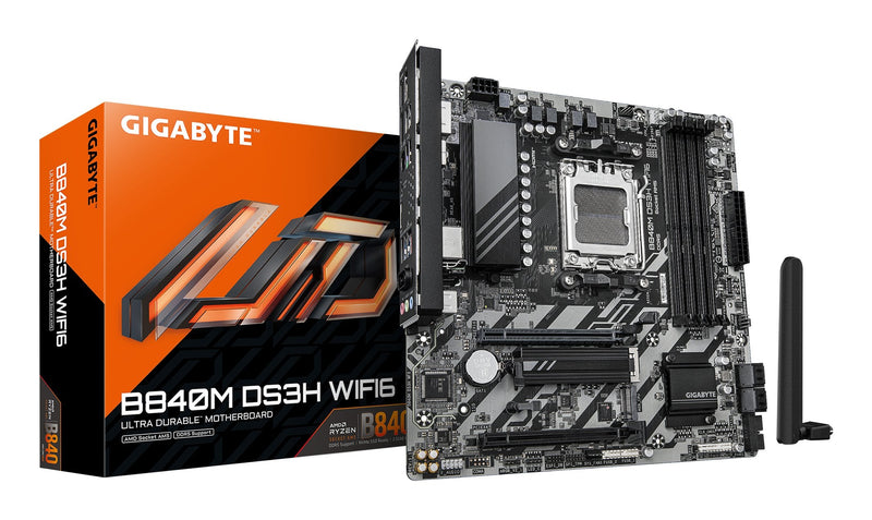 Gigabyte Motherboard B840M DS3H WF6 AM5 4XDDR5 4XSATA 2XM.2
